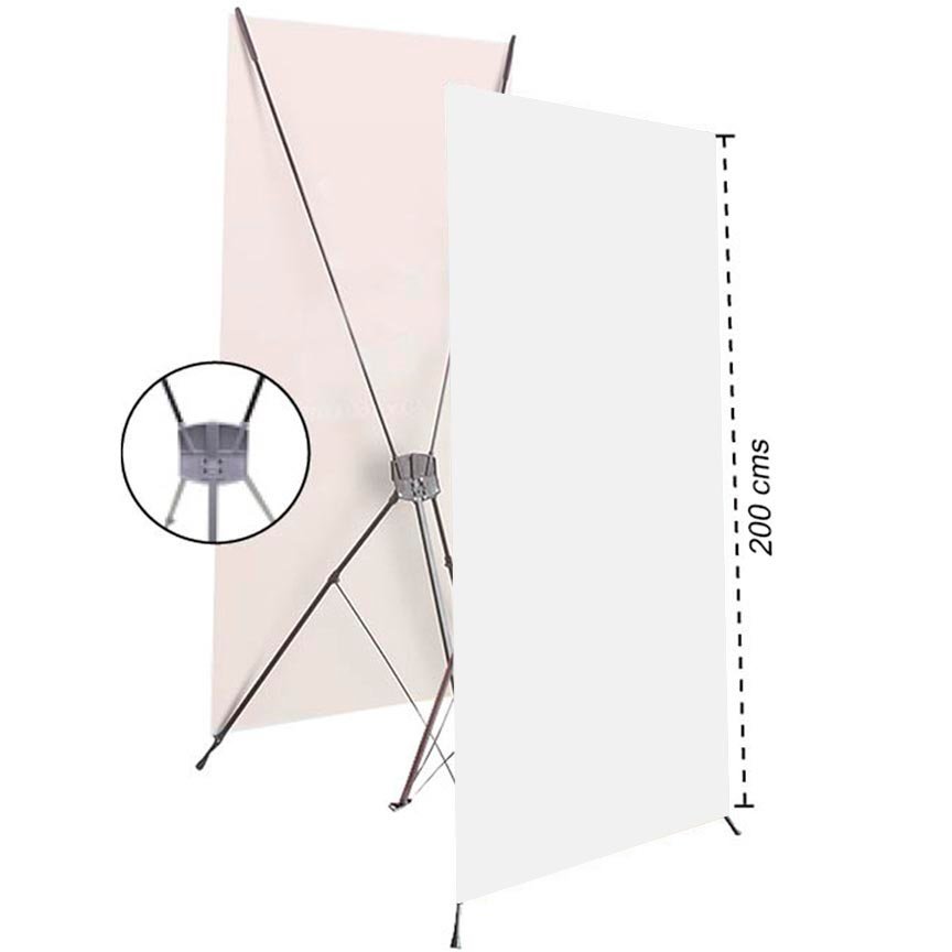 X Banner tipo Araña 100×200 cms - Estructura publicitaria Banners.gt