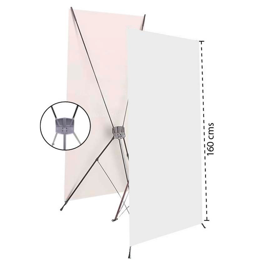 X Banner tipo Araña de 60×160 cms - Estructura publicitaria Banners.gt